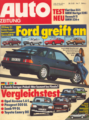 Auto Zeitung 1983 Heft 7