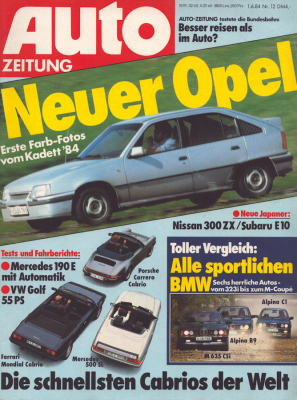 Auto Zeitung 1984 Heft 12
