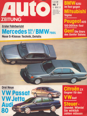 Auto Zeitung 1991 Heft 7