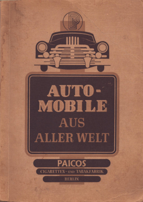 Automobile aus aller Welt Paicos Cigarettenbilderalbum 1952