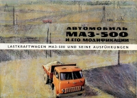 Avtoexport Lkw MAZ-500 / 503 / 504 lorry brochure 1970s