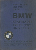 BMW R 2 (Serie 2) R 4 Ersatzteilliste 6.1932