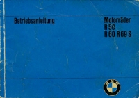 BMW R 50, R 60 und R 69 S Bedienungsanleitung 3.1967