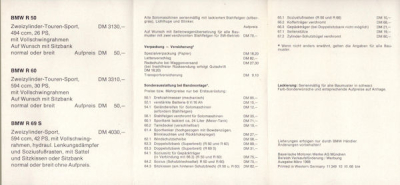 Preview: BMW Preisliste 3.1968