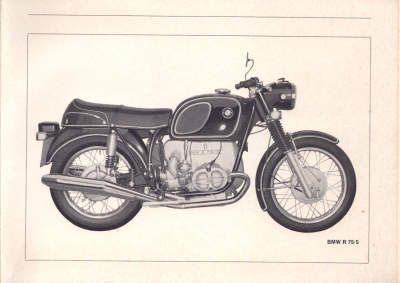 Preview: BMW R 50/5 60/5 75/5 Bedienungsanleitung 1.1971