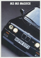 BWM M3 M5 M635CSI brochure 1988