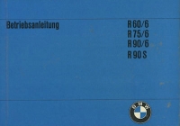BMW R 60/6 75/6 90/6 90S Bedienungsanleitung 9.1973