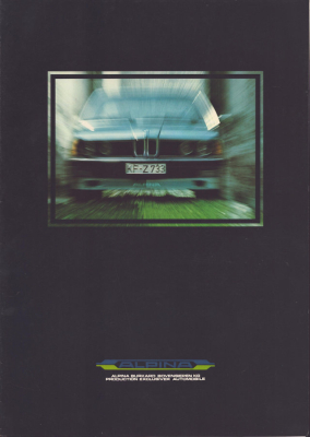 BMW 316 320i Alpina Prospekt 7.1979