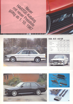 BMW Hartge Programm 1987