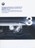 BMW 3er Sonderausstattung und Farben Prospekt 2000