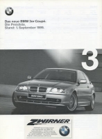 BMW 3er Coupé Preisliste 9.1999