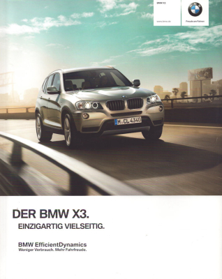 BMW X 3 F 25 Prospekt 2013