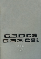 BMW 630 CS 633i CSI brochure 1.1976