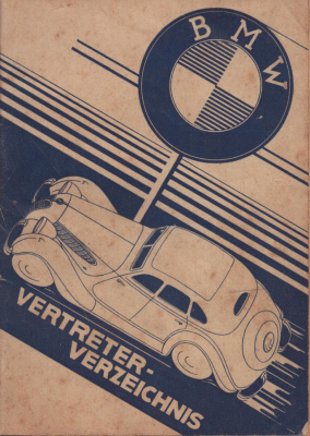 BMW Vertreter-Verzeichnis 1938