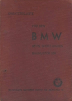 BMW 328 Ersatzteilliste 8.1937