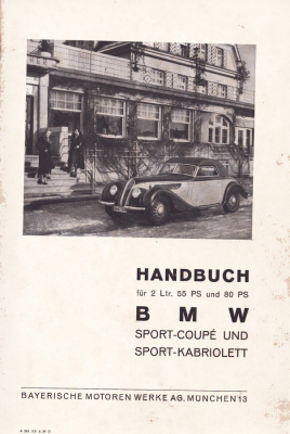 Preview: BMW 327 / 328 Bedienungsanleitung 5.1939