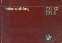 BMW 2000 CS / C Automatic owner`s manual 1966