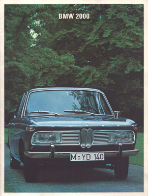 BMW 2000 Prospekt 9.1966