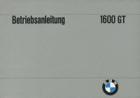 BMW 1600 GT Bedienungsanleitung 11.1967