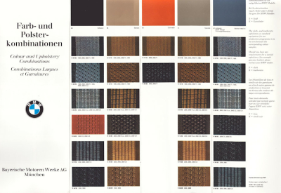 BMW Farben und Polster 3.1969