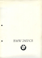 BMW 2800 CS brochure 12.1968