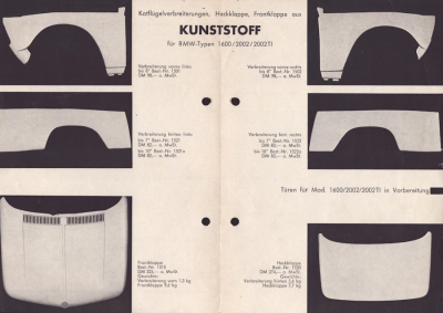 Preview: BMW / Hennerici Tuning Prospekt ca. 1970/72