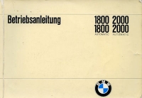 BMW 1800 2000 / Automatic owner`s manual 8.1970