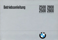 BMW 2500 2800 2500 2800 Automatic owner`s manual 7.1971