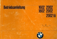 BMW 1602-2002tii Bedienungsanleitung 3.1973