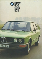 BMW 520 520i 525 brochure 8.1973