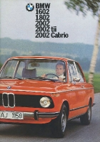 BMW 1602-2002 Cabrio Prospekt 8.1974