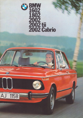 BMW 1602-2002 Cabrio Prospekt 8.1974
