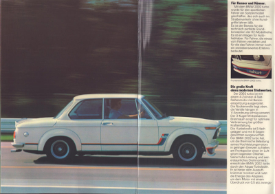 Preview: BMW 1602-2002 Cabrio Internes Prospekt ca. 1975