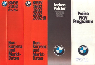 Preview: BMW 1602-2002 Verkäufer-Mappe 1975