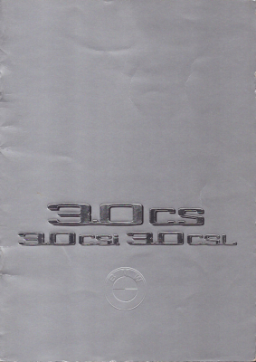 BMW 3.0 CS Csi CSL Prospekt 8.1974