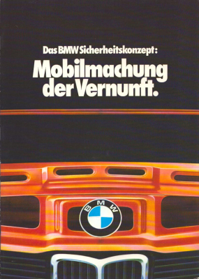 BMW Sicherheitskonzept Prospekt 1.1977