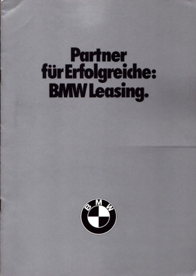 BMW Leasing Prospekt ca. 1977