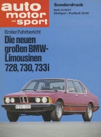 BMW 728 730 733i Driving report 1977