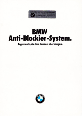 BMW ABS Prospekt ca. 1979