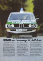 BMW 520 525 528i Polizeifahrzeuge Prospekt 1.1979