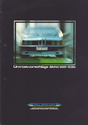 BMW 525 - 535i Alpina Prospekt 5.1981