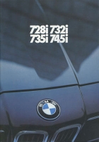 BMW 728i 732i 735i 745i brochure 1981