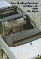 BMW / Baur 3er Hardtop Cabriolet brochure 1980s