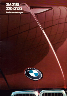 BMW 316 318i 320i 323i Sonderausstattung Prospekt 1983