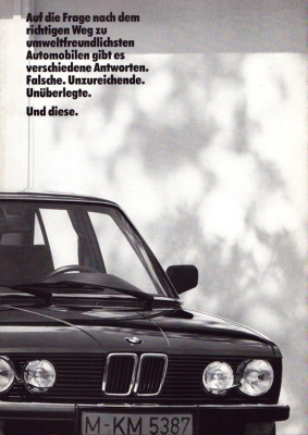 BMW Katalisator-Technik Prospekt 1.1984