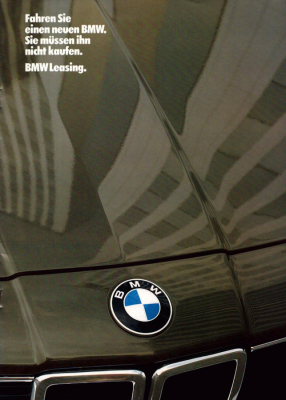BMW Leasing Prospekt 1.1984