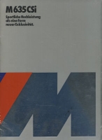 BMW M 635 CSI Prospekt 1984
