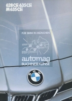 BMW 628 CSI, 635 CSI + M 635 CSI brochure 1.1984