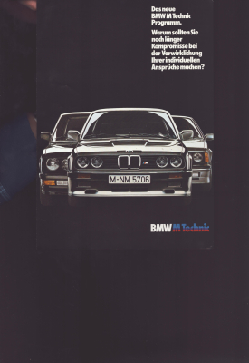 BMW M Technik Programm ca. 1985
