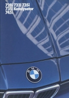 BMW 728i 732i 735i Kat. 745i brochure 1985